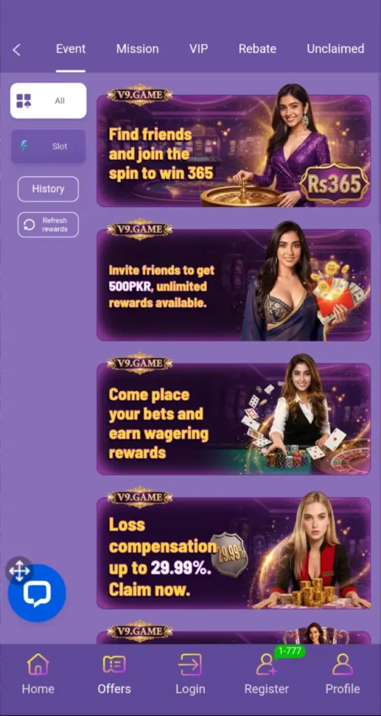 The BV999 Game Fast Earning App In Pakistan.