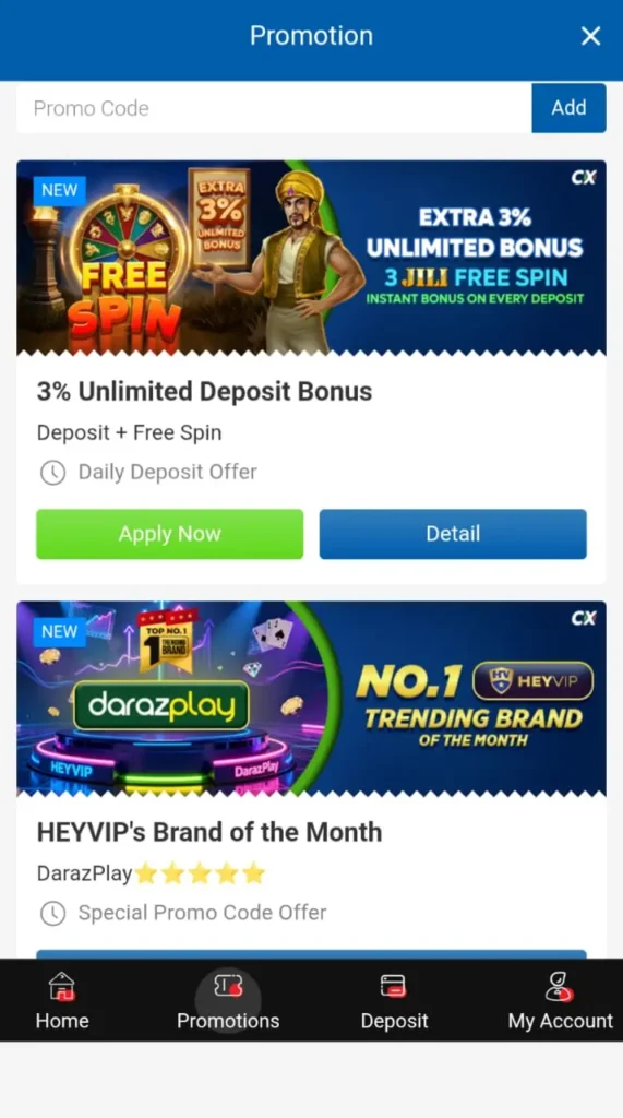 Crickex Game Promotes new earning rewards.