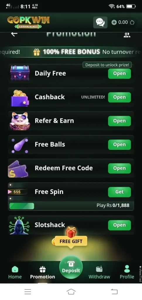To keep the excitement alive, Go PKWin Game has added a daily mission dashboard that offers extra rewards for completing specific tasks.