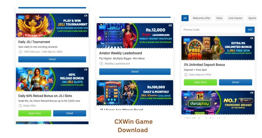 cxwin games app for fee