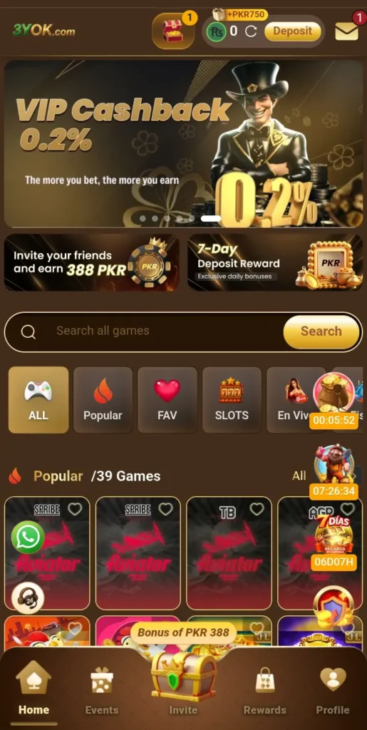 3YOK Game interface screenshot image.