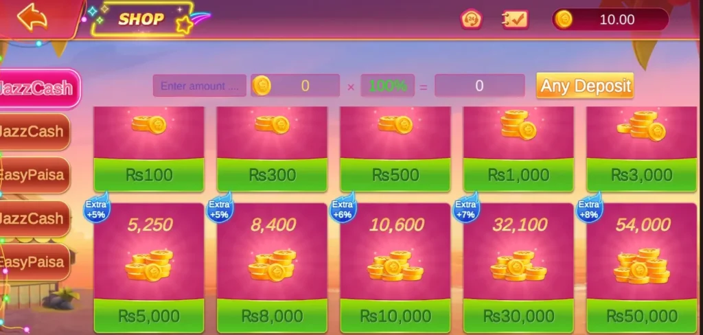 Lucky 91 Game daily bonuses and promotional rewards.