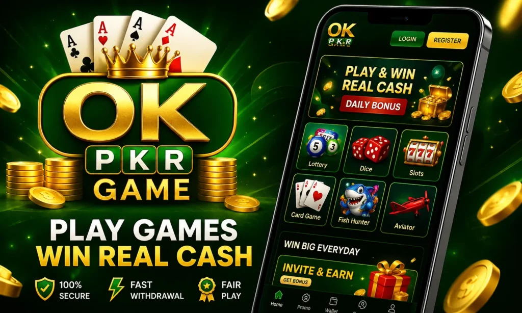 OK PKR Game Easy and smooth interface.