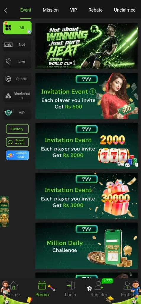 7VV Bet Game login daily new bonuses and, rewards.