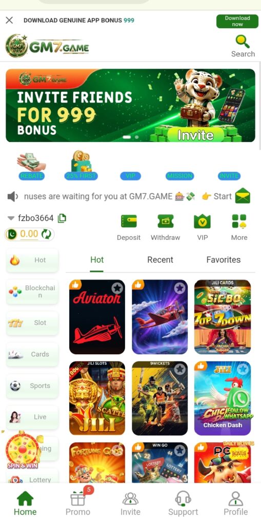 GM7 Game interface screenshot image.