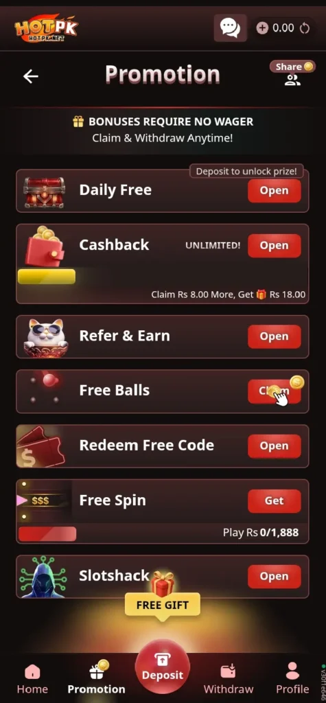 HOTPK Game download to real money rewards and bonuses.