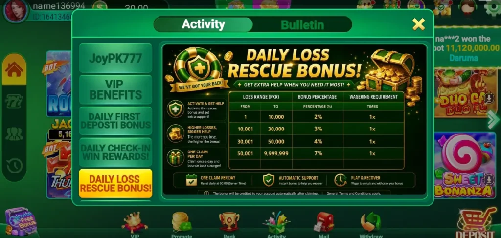 Joypk77 Game users stay active on the app for longer periods. Referral rewards also increase engagement.