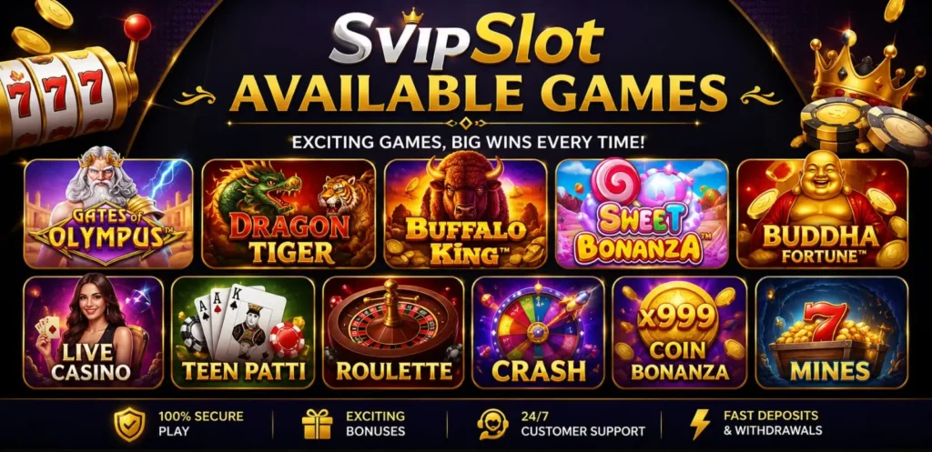 SvipSlot Game interface screenshot image.