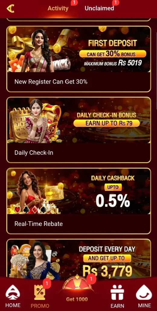 Y71 Game can collect special bonuses by completing simple in-app tasks regularly.