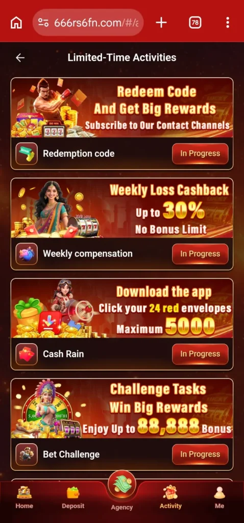 666RS Game Bonuses app.