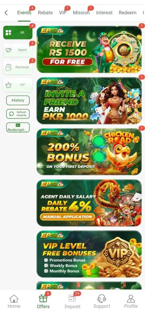 EP92 Game real bonuses platform.