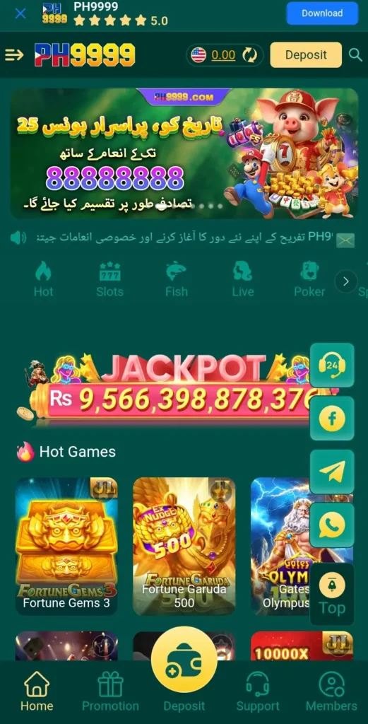 PH9999 Game interface screenshot image.