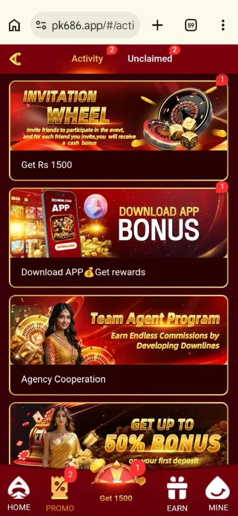 PK686 Game download app bonus.