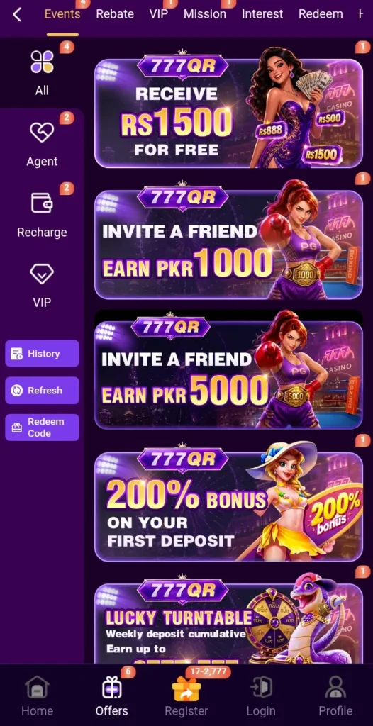 777Qr Game Download apk.